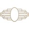 Ekena Millwork Elizabeth Wood Fretwork Pierced Ceiling Medallion, Hickory, 22"W x 11"H x 6"IW x 10 3/8"IH x 3/8"T CMWP22X11X0375EBHI - alternate 1
